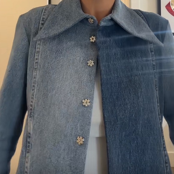 A.w.a.k.e mode denim two toned short jacket 38 with tags - Picture 4 of 8